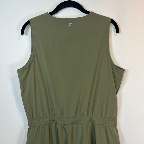 Kuhl Women's Vantage Dress Green Lightweight Stretch Sleeveless Drawstring Large - Picture 12 of 16